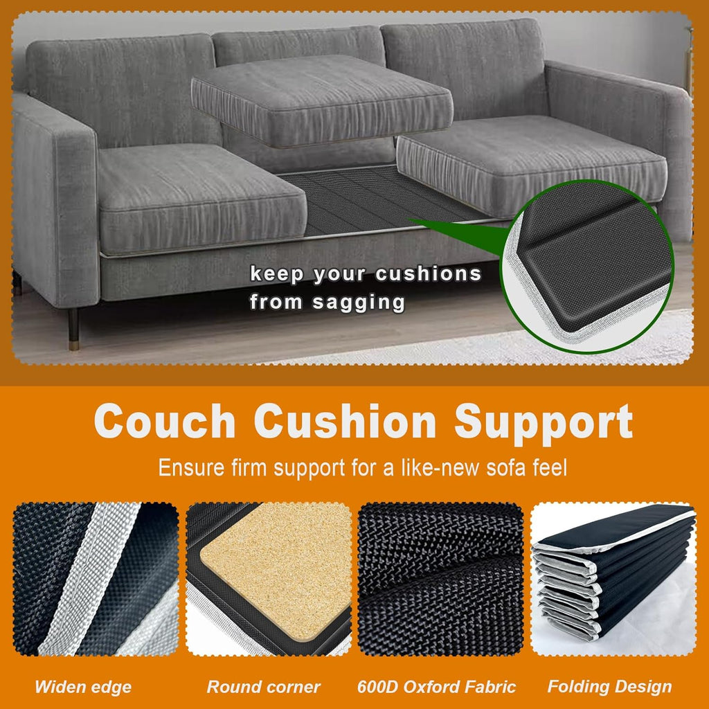 VERONLY Heavy Duty Couch Cushion Support Board for Sagging Sofas, 17"x66", Black L82622