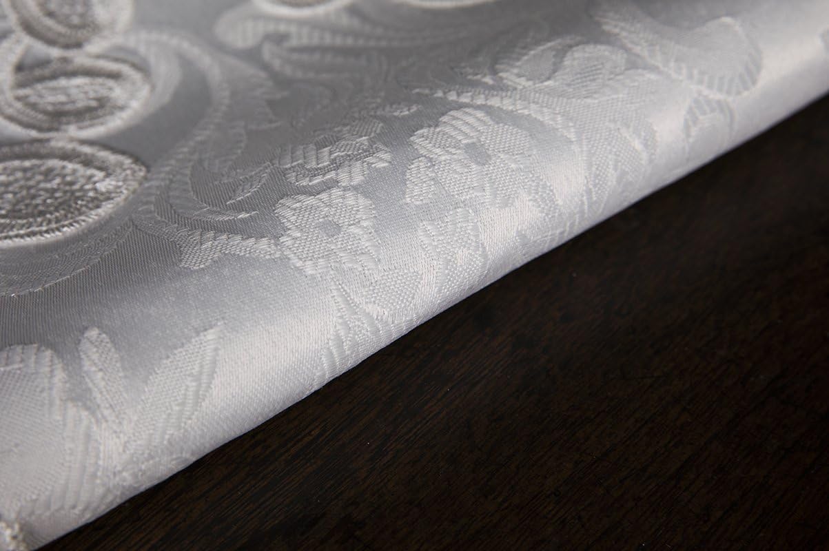 Antebella Lace Embroidered Cutwork Table Runner, 15 by 34-Inch, White O5288