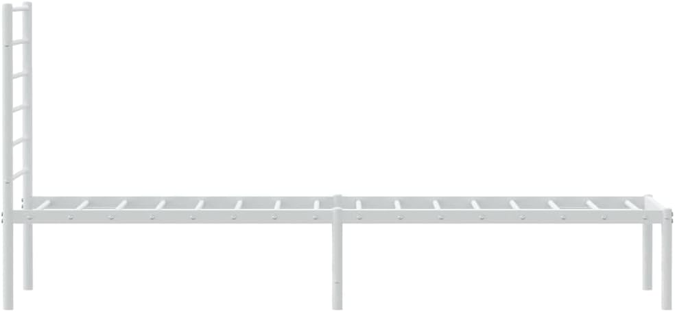Asomie Metal Bed Frame with Headboard White I247478