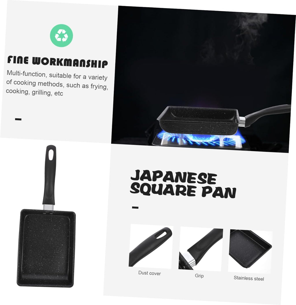 Tamagoyaki Square Griddle Pan Nonstick Japanese Omelette Pan F789