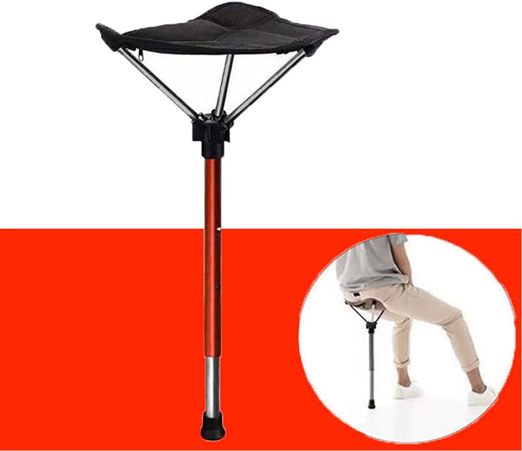 Adjustable Telescopic Foldable Stool Single Leg High Chair W20452