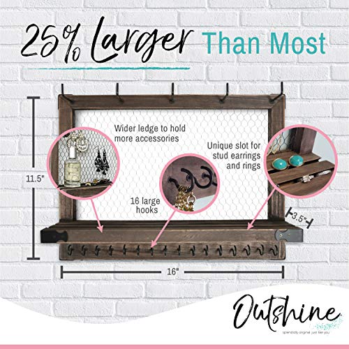 OUTSHINE Wall Hanging Jewelry Organizer K81212