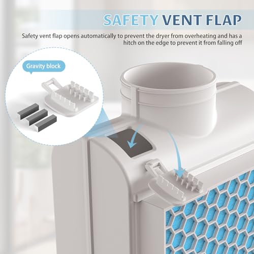 3-in-1 Indoor Dryer Vent Kit with Stainless Steel Screen Filter for Electric Clothes Dryers X569718