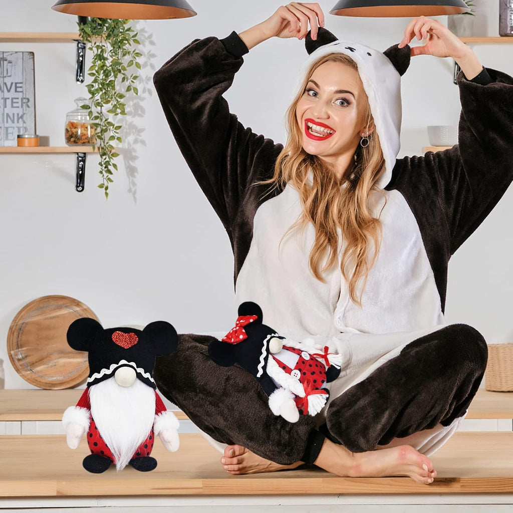 Valentine Mouse Gnomes Plush Scandinavian Tomte Elf Doll Decor R2311