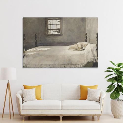 Master Bedroom by Andrew Wyeth Canvas Painting Wall Art 08x12inch Unframe M94090