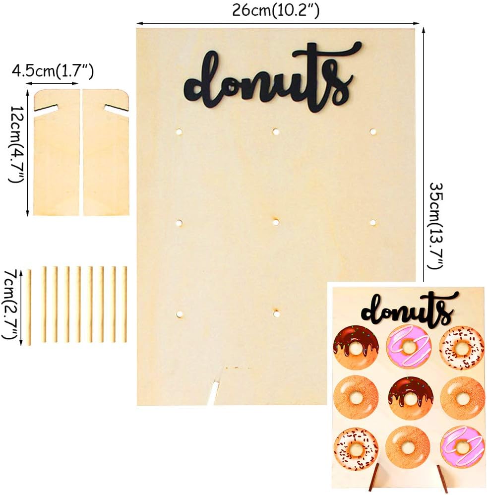 Wood Donut Display Stand for Wedding Party Decor F812