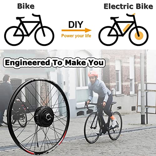 Electric Bicycle Conversion Kit 48V 350W Rear Hub Motor with LCD Display A137