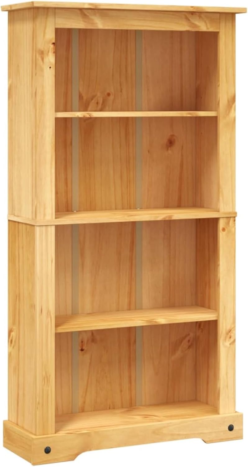 4-Tier Bookcase Office Furniture Bookshelf for Bedroom, Brown X81693