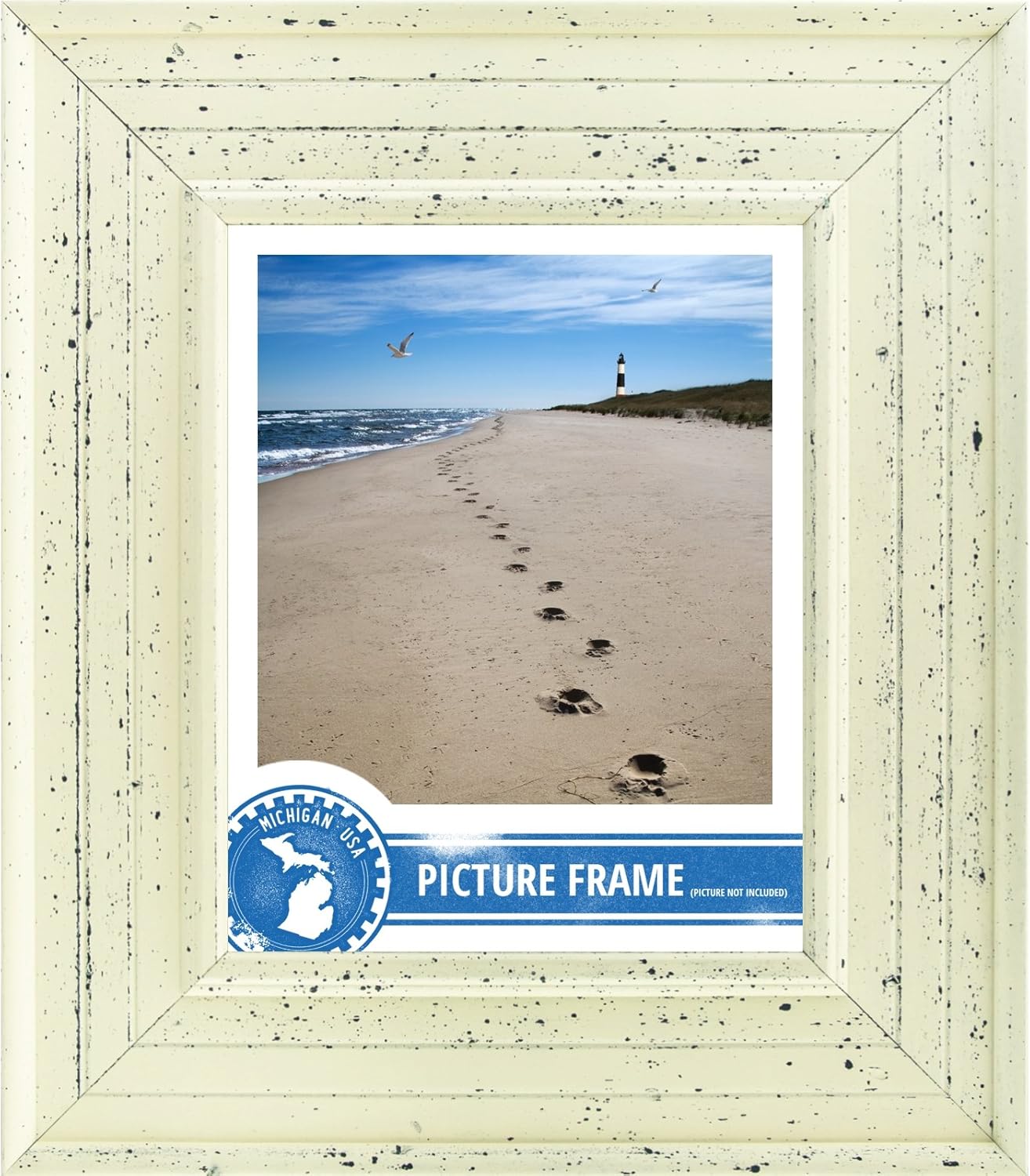 Craig Frames 81378600 16 by 20-Inch Picture Frame, Weathered Off-White C32897