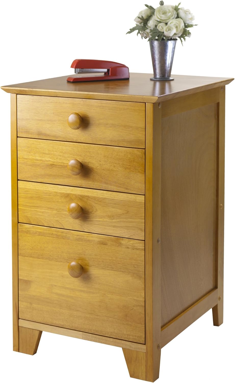 Winsome Studio Wood Filing Cabinet, Honey E360