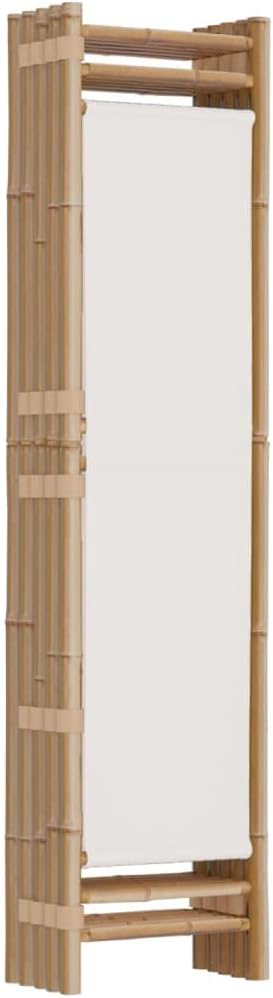 Bamboo 5-Panel Folding Room Divider Privacy Screen W102462
