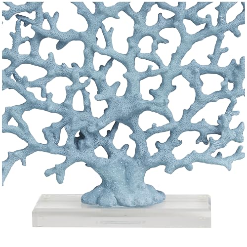 Deco 79 Aluminum Coral Decorative Sculpture, Silver P444