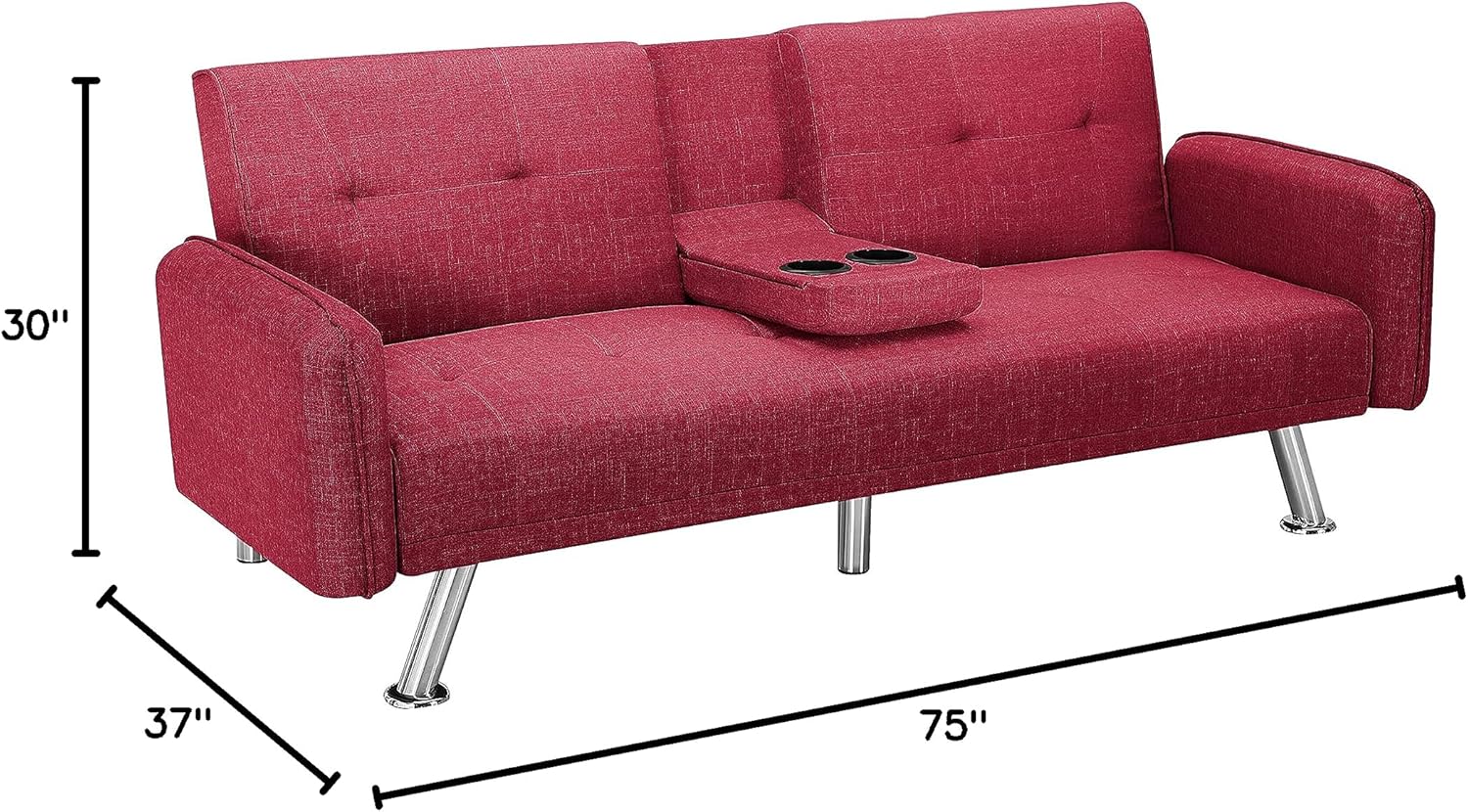 Red Sofa Bed for Living Room and Bedroom G161