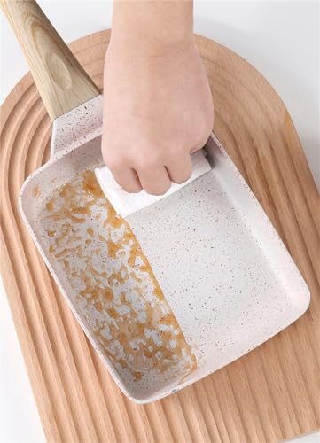Japanese Omelette Pan Nonstick Tamagoyaki Pan with Lid and Oil Brush G47739
