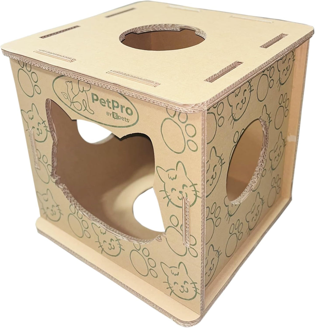 Cat House - Corrugated Cardboard Cat Scratcher for Indoor Cats J7557