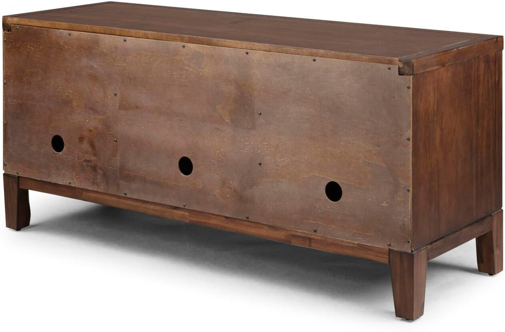 Rustic Retreat Brown Wood Entertainment Center A8391