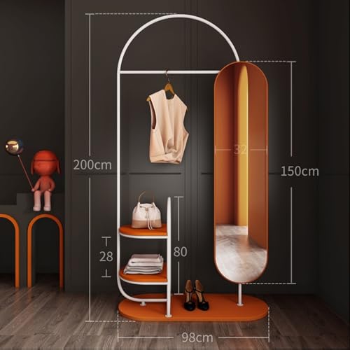 Full Length Mirror with Stand and Rotating Dressing Mirror, Gold P940