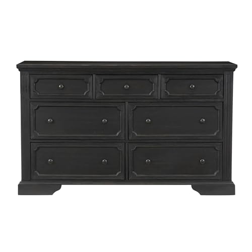 Black Dressing Table with 7 Drawers O26461