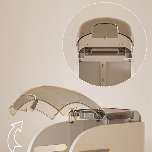 Narrow Bathroom Floor Storage Cabinet with Clear Drawers for Small Spaces W98988