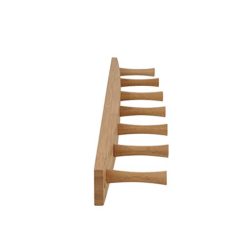 Spectrum Diversified Wall-Mounted 7 Peg Bamboo Hat & Coat Hanger M41341