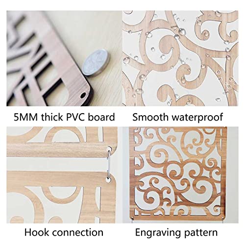 Hanging Room Divider Wood Plastic Partition Screen DIY Panel C4103