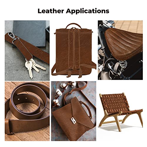 European Leather Works Buffalo Belt Blanks 8-10 oz Full Grain Leather 1.5"x60" Antique Mahogany L745