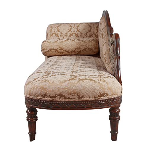 Design Toscano Swan Fainting Couch, 73", Walnut N663