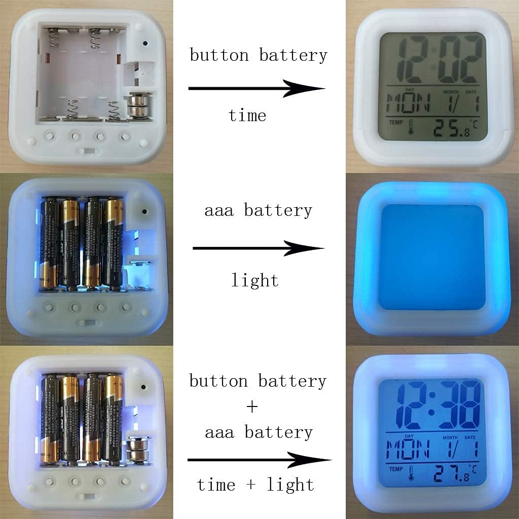 Mini LED Anime Digital Alarm Clock with Temperature for Bedroom F562032