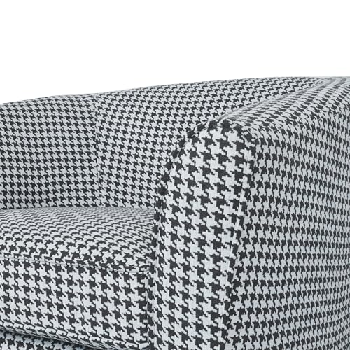 Christopher Knight Home Cecilia Modern Swivel Club Chair, White/Blue Stripe Q550