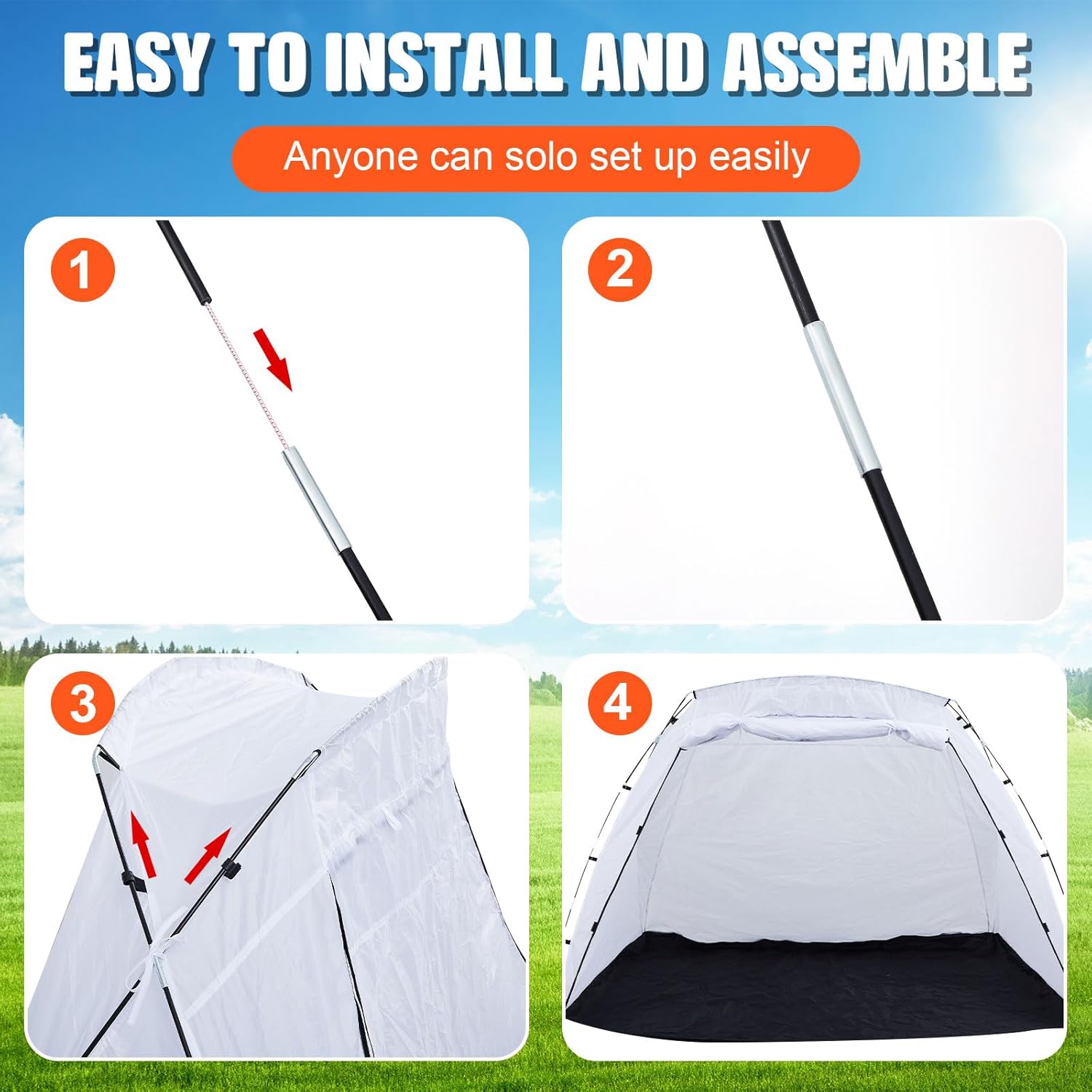 Windyun 8.5 x 6 x 5.5 ft Portable Paint Booth Spray Tent X367