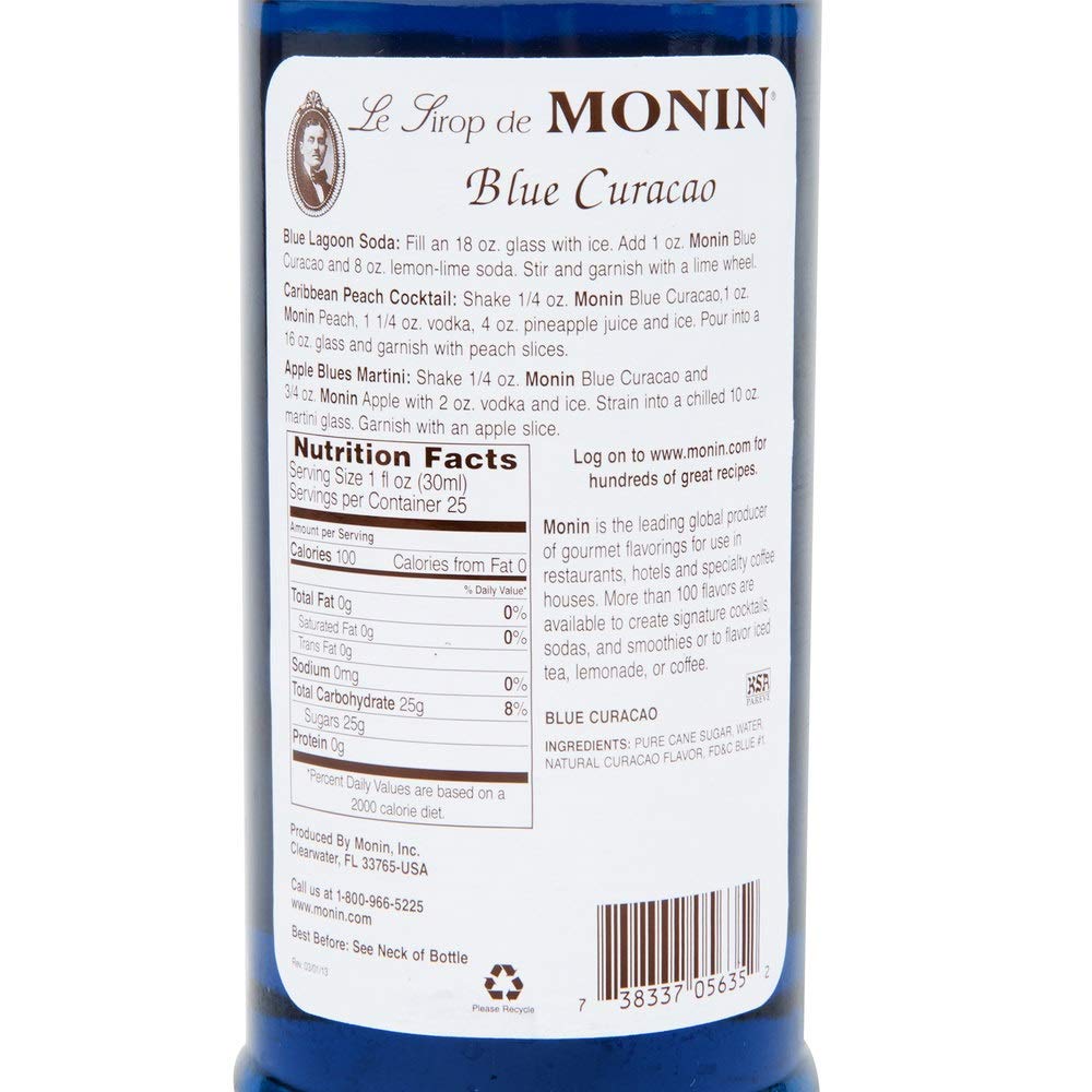 Monin Blue Curacao Syrup J214638