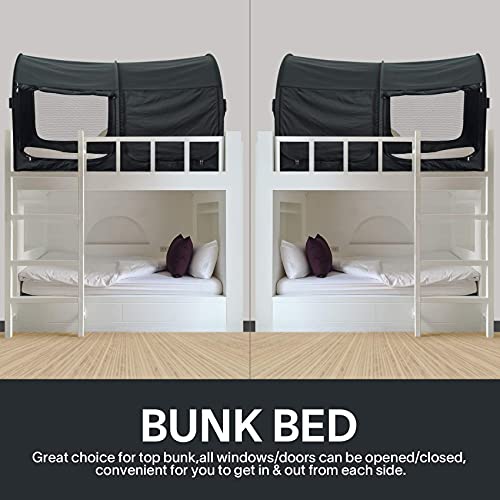 Alvantor Bed Canopy Twin Size Pop Up Privacy Tent Indoor Portable Gray K106