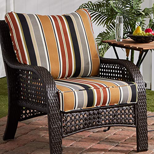 Greendale Home Fashions 2-Piece Outdoor Deep Seat Cushion Set, Aztec E2471