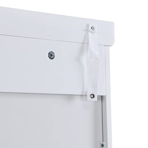 Kitchen Pantry Cabinet, 72.4-inch Tall Storage Cabinet with 4 Doors, White O355557