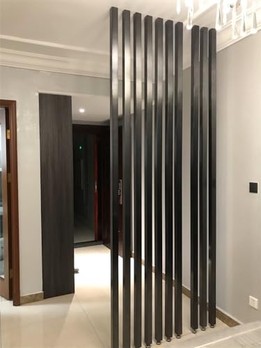 Wood Slat Room Divider Floor to Ceiling Privacy Screen K8892