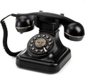 Peohud Retro Landline Telephone, Classic Corded Desk Phone, Vintage Old Fashioned Dial Button Phone with Redial Function for Home Office