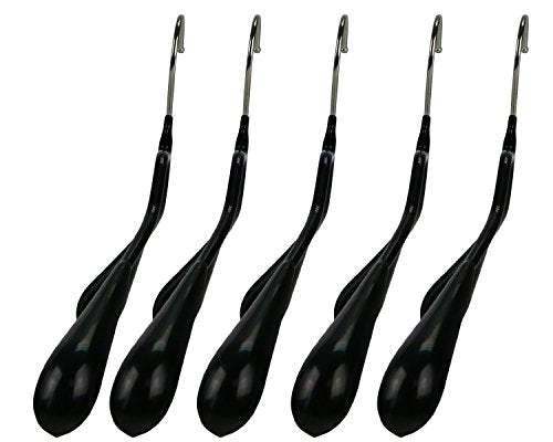 Mawa Extra Wide Jackets Clothing Hanger, Pack of 5, Black Q234741