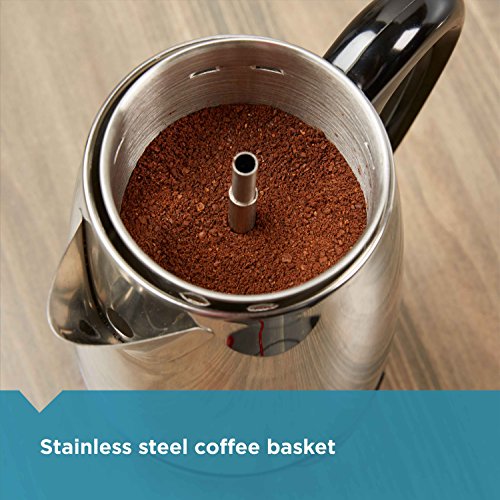Farberware Electric Coffee Percolator, 8 Cup, Stainless Steel E791