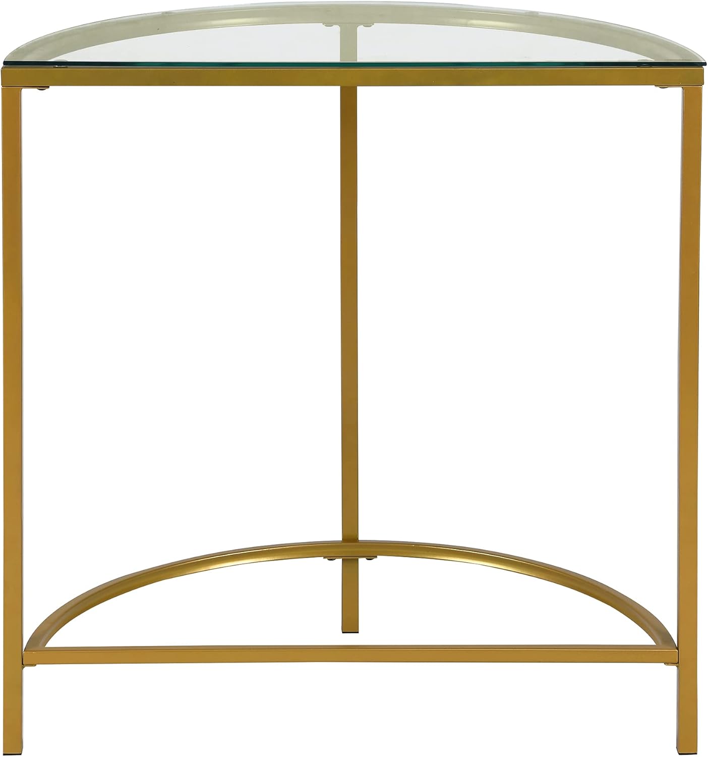 Carolina Chair & Table Winoda Half Round Console Table, Gold M9551