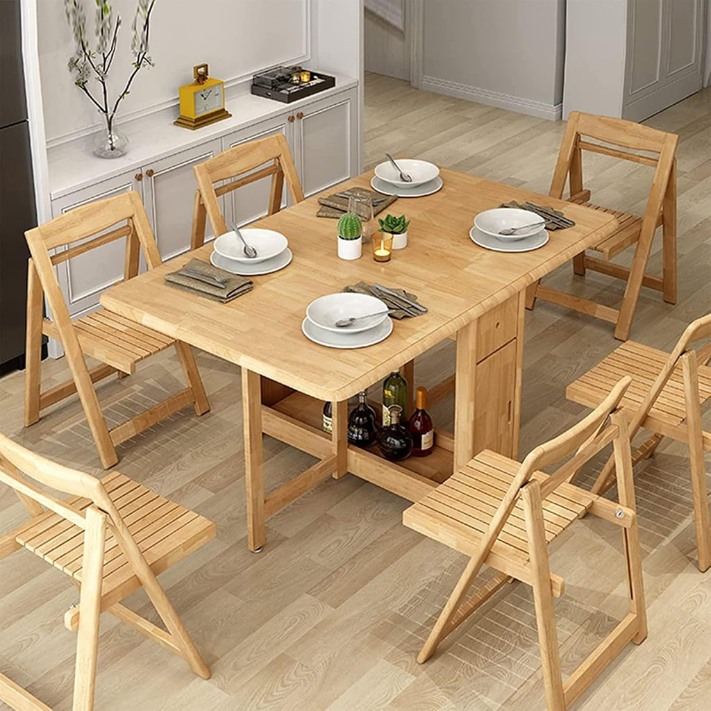 Solid Wood Drop Leaf Folding Dining Table V270