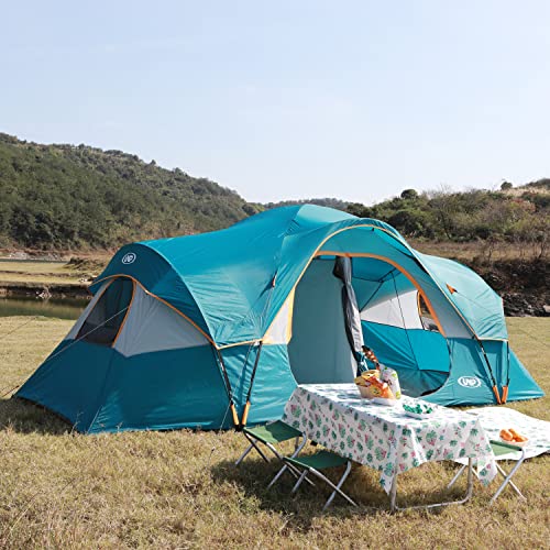 UNP Camping Tent 10-Person Family, 2 Room, Waterproof K578910