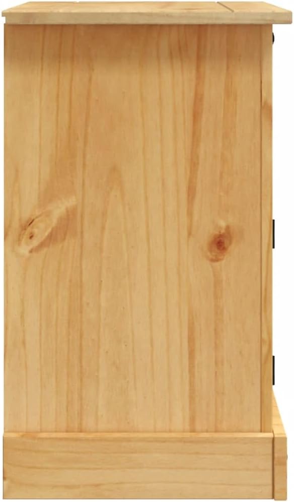 Corona Range Mexican Pine Bedside Cabinet Nightstand Q261341