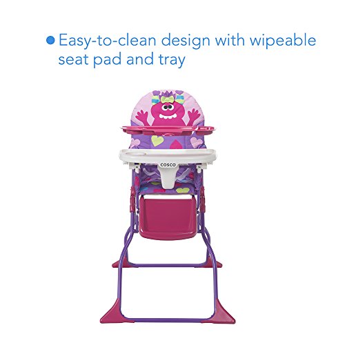 Cosco Simple Fold Deluxe High Chair Monster Shelley S473