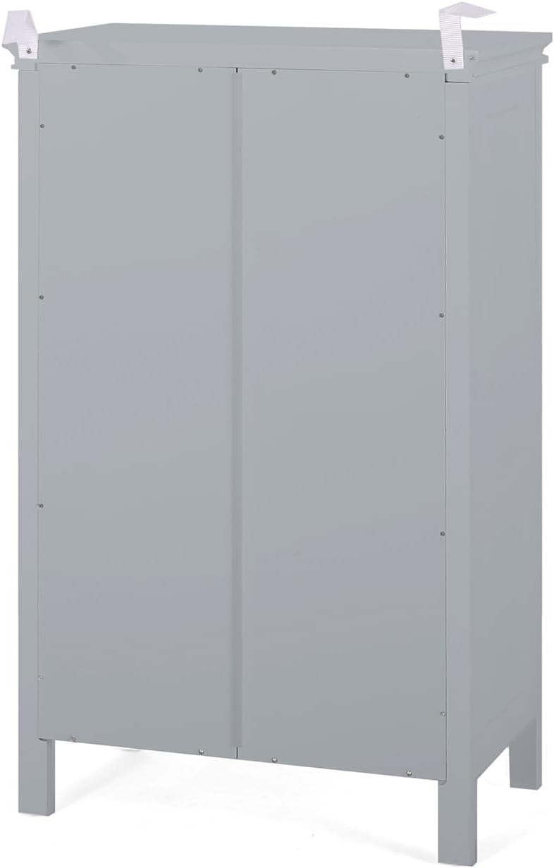 Wooden Bathroom Floor Cabinet with Drawer and Adjustable Shelf Z8140