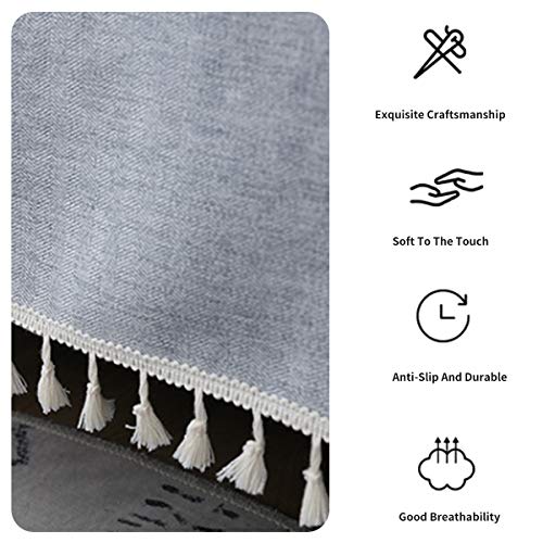 Sofa Covers Forest Slipcovers Soft Tassel Sectional Couch Protector for Pets Kids P417