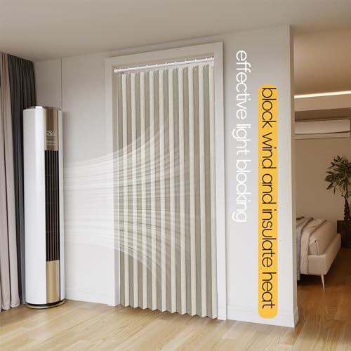 Blackout Folding Door Curtain with Magnetic Closure, Grey 42x78 T37357