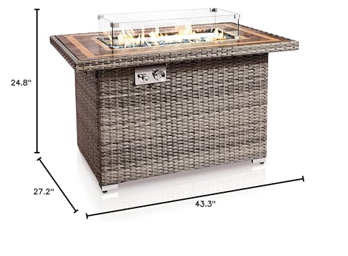 SereneLife SLNFWD74 Portable Outdoor Wood Fire Pit & BBQ Grill D76613