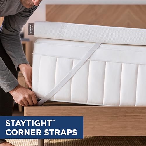 Tempur-Pedic TEMPUR-Adapt + Cooling 3-Inch King Mattress Topper, Medium, White Q602