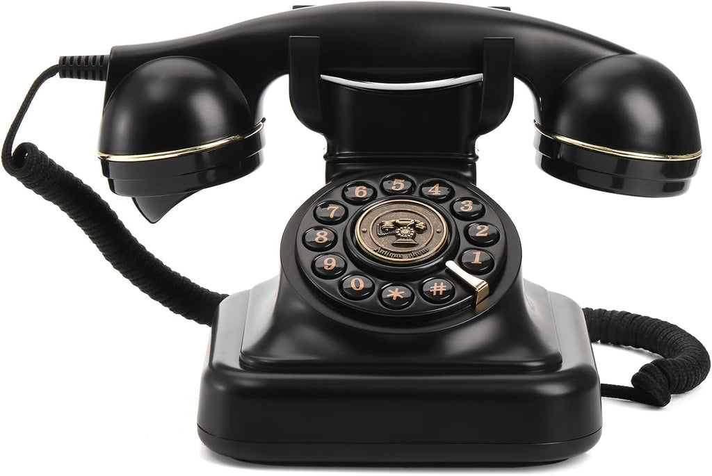 Peohud Retro Landline Telephone, Classic Corded Desk Phone I898690