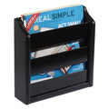Wooden Mallet Rack, Wall Mount or Tabletop, Medium Oak Magazine Holder